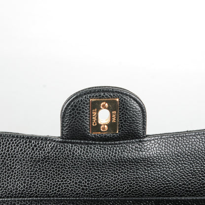 Chanel Caviar Quilted Medium Double Flap Black 6 of 8