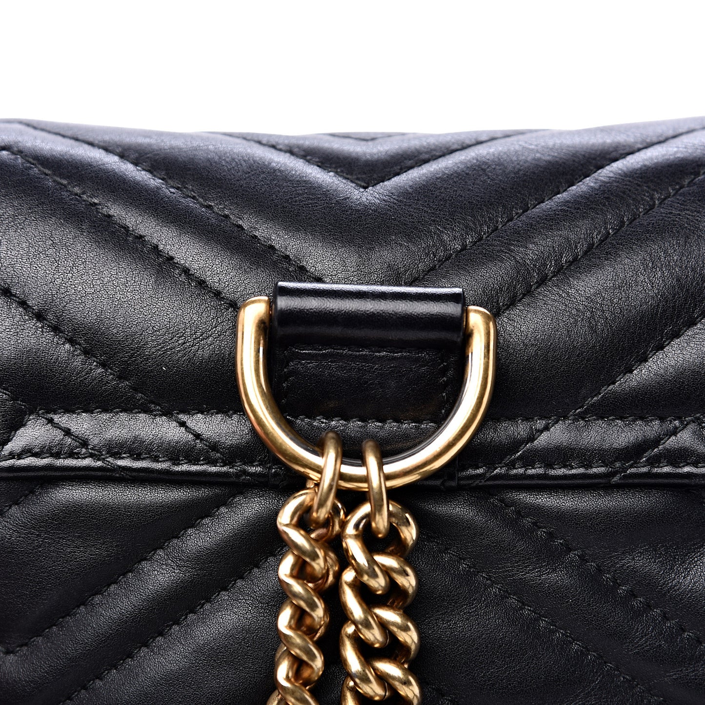 Calfskin Matelasse GG Marmont Flap Backpack Black