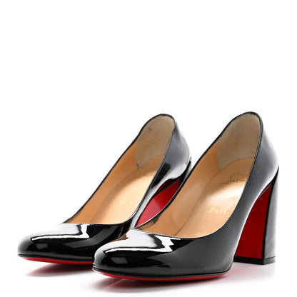 Christian Louboutin Patent Calfskin Miss Sab 85 Pumps 37.5 Black 3 of 11