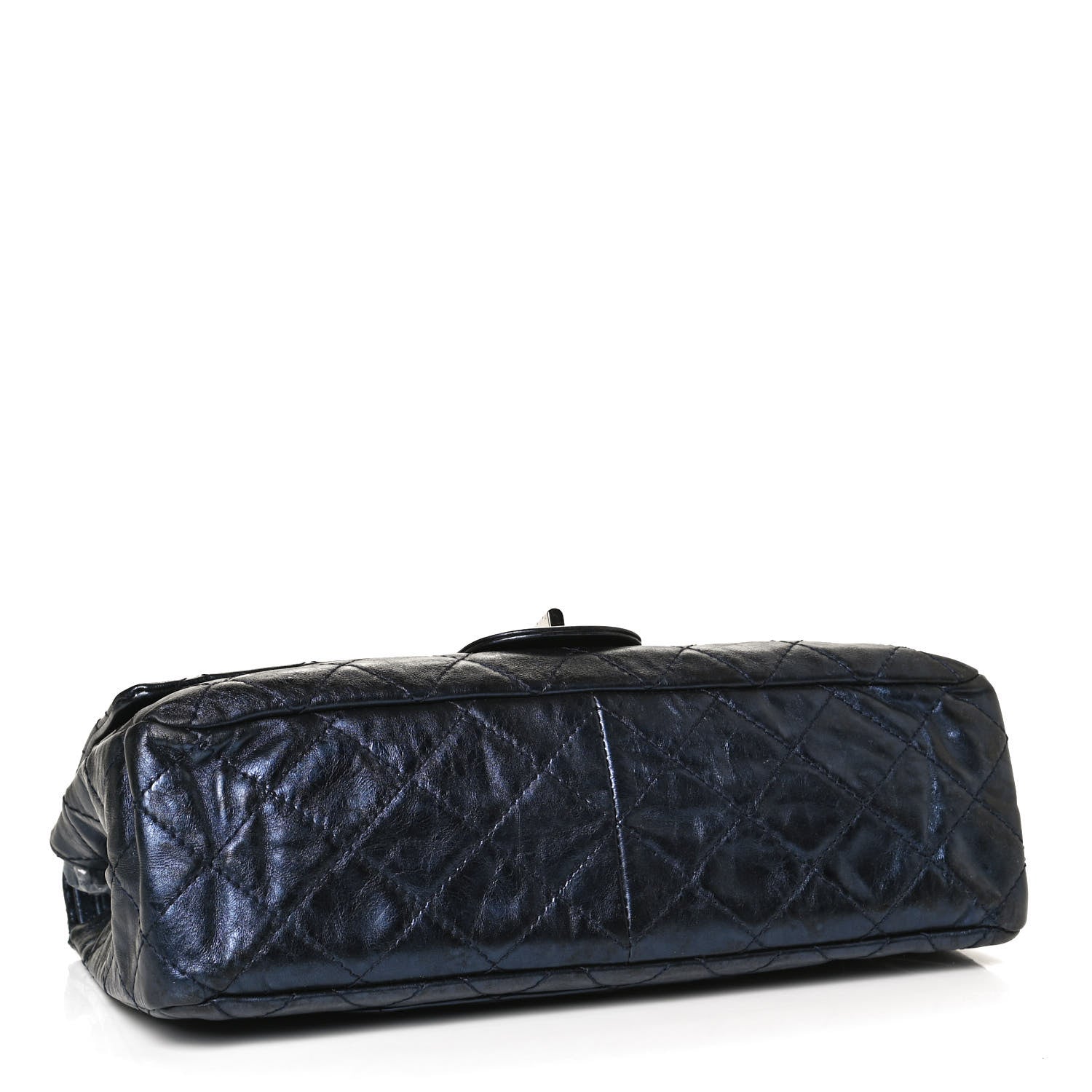 Chanel Metallic Aged Calfskin Quilted 2.55 Reissue 227 Flap Blue 4 of 11