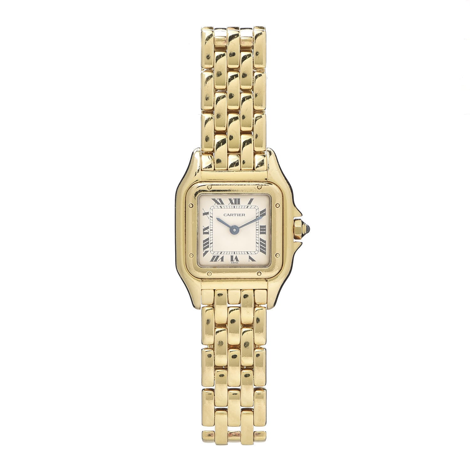 Cartier 18K Yellow Gold 22mm Panthere Quartz Watch 1 of 5