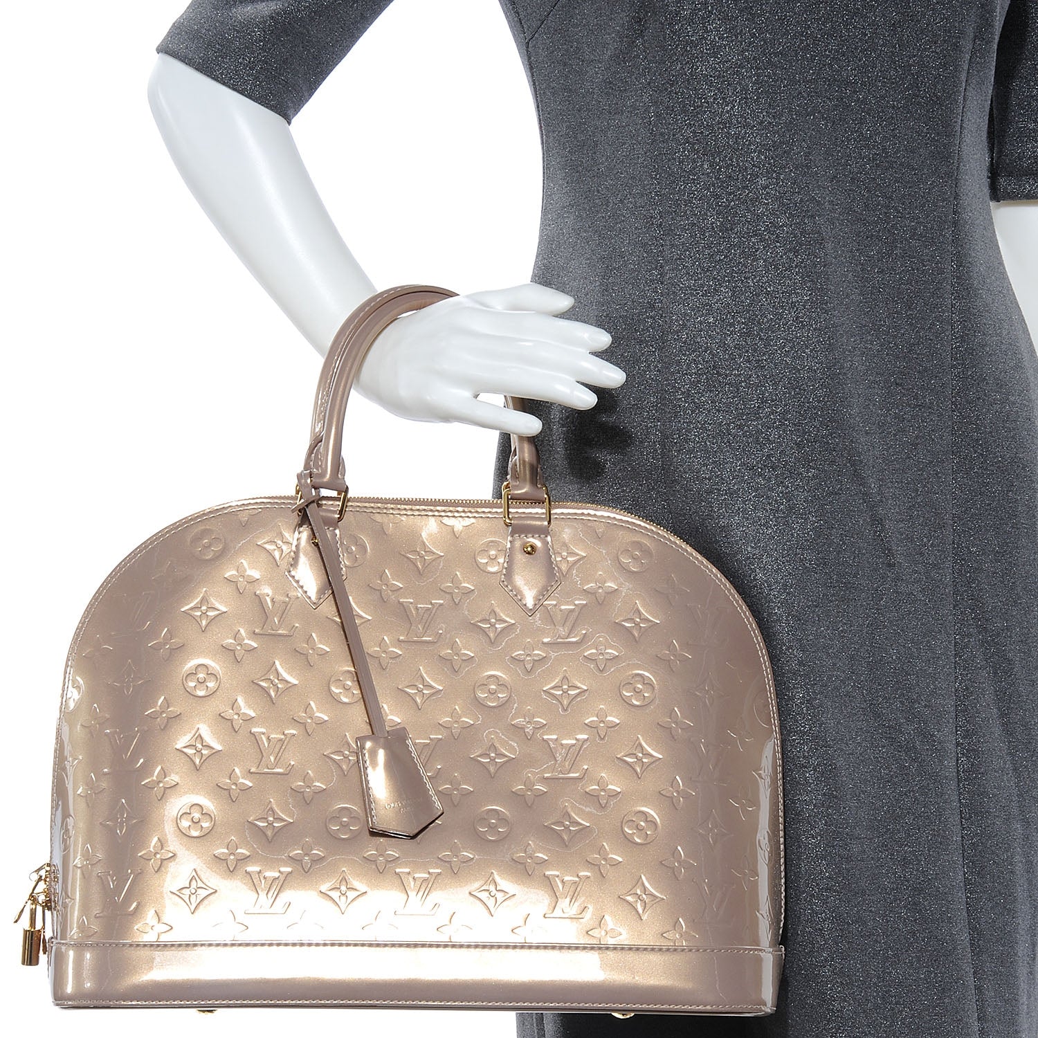 Louis Vuitton Vernis Alma GM Beige Poudre 2 of 7