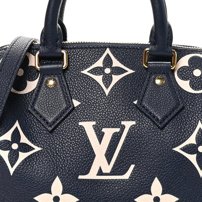 Louis Vuitton Empreinte Monogram Giant Speedy Bandouliere 20 Navy Creme 7 of 10