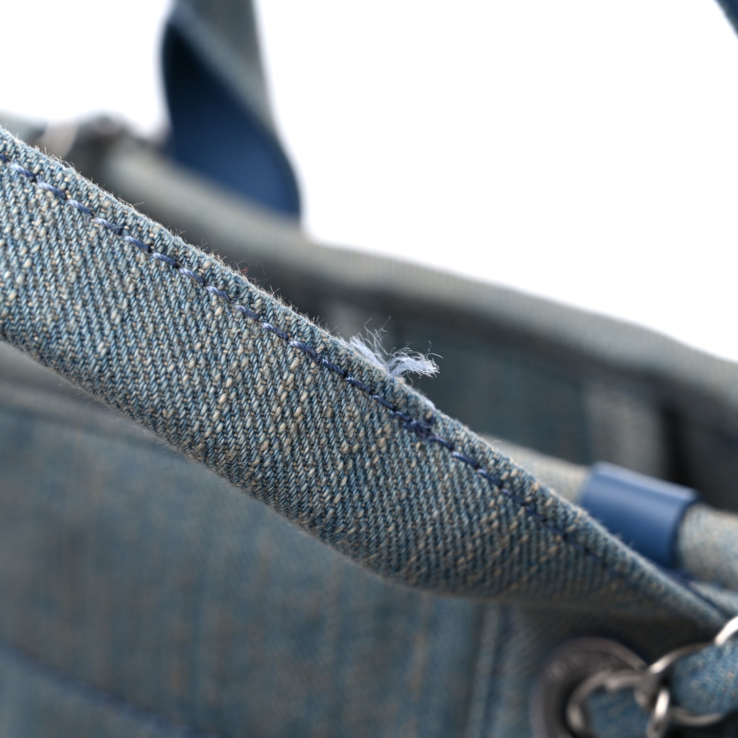 Denim Small Deauville Tote Light Blue