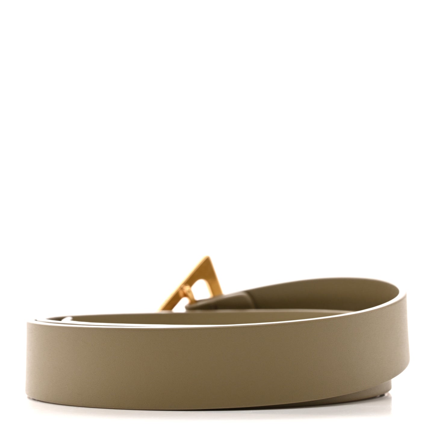 Calfskin Triangle Belt  90 36 Travertine