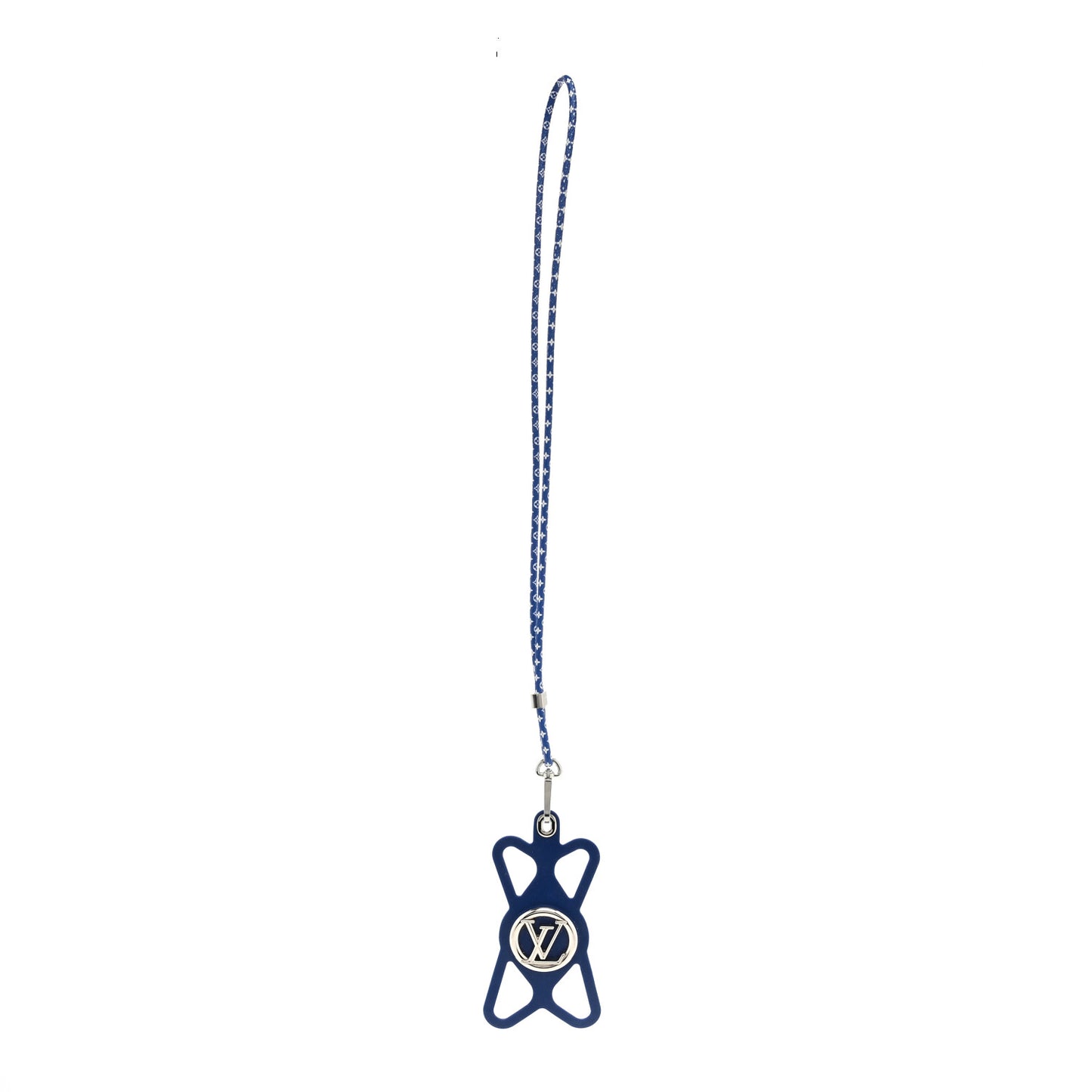 Monogram Silicone Louise Phone Holder Blue