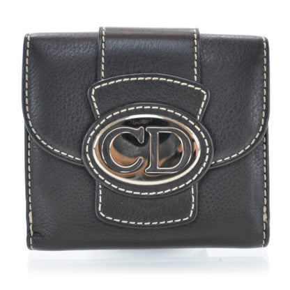 Christian Dior Leather Saint Germain Compact Wallet Brown 1 of 10