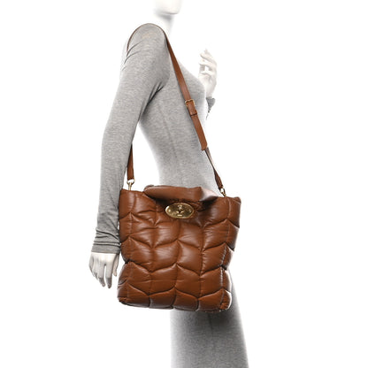 Mulberry Nappa Pillow Quilted Big Softie Tote Tobacco Brown 2 of 9