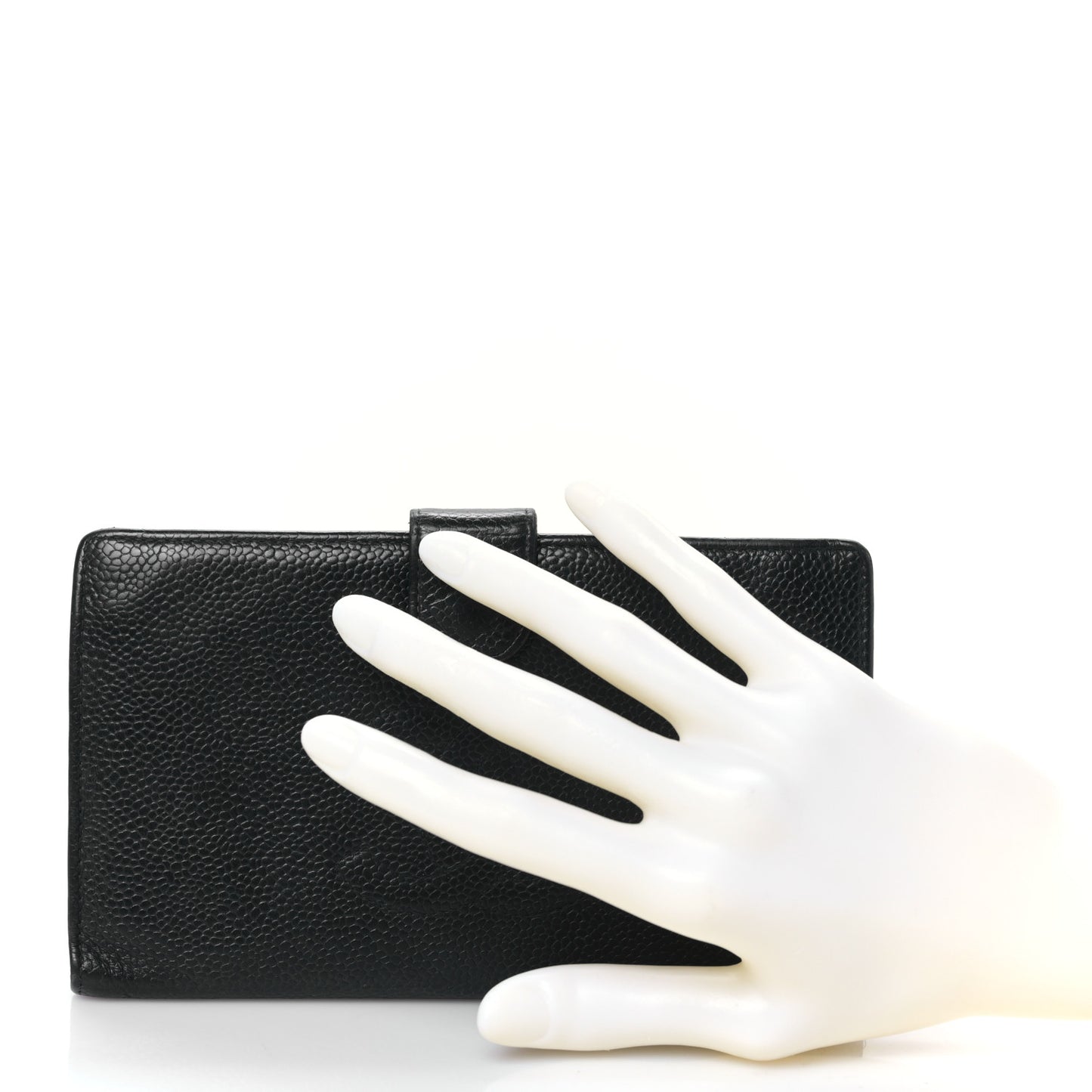 Caviar Timeless CC French Wallet Black