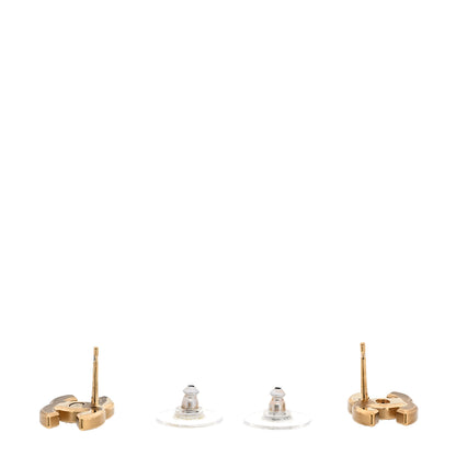 Chanel Crystal CC Earrings Gold 4 of 5