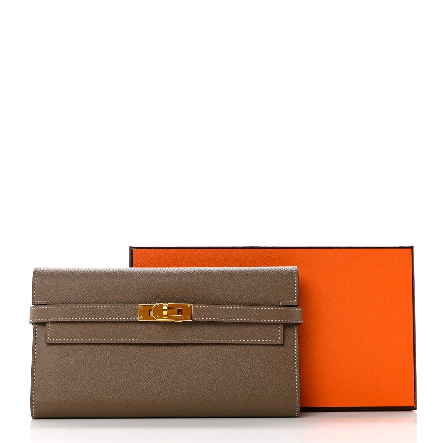 Hermes Epsom Kelly Longue Wallet Etoupe 8 of 8