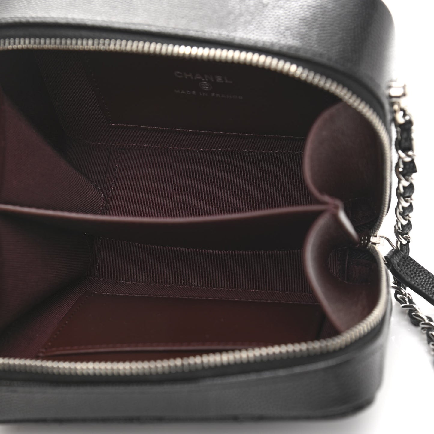 Caviar Quilted Camera Bag Black