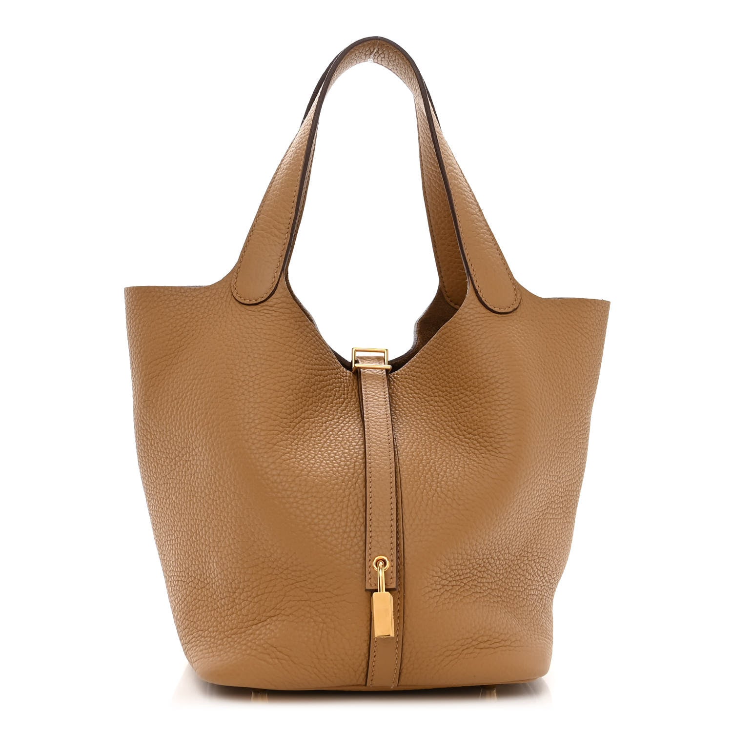 Hermes Taurillon Clemence Picotin Lock 22 MM Biscuit 1 of 10