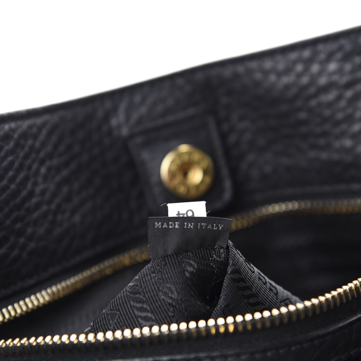 Prada Vitello Daino Tote Black 11 of 13