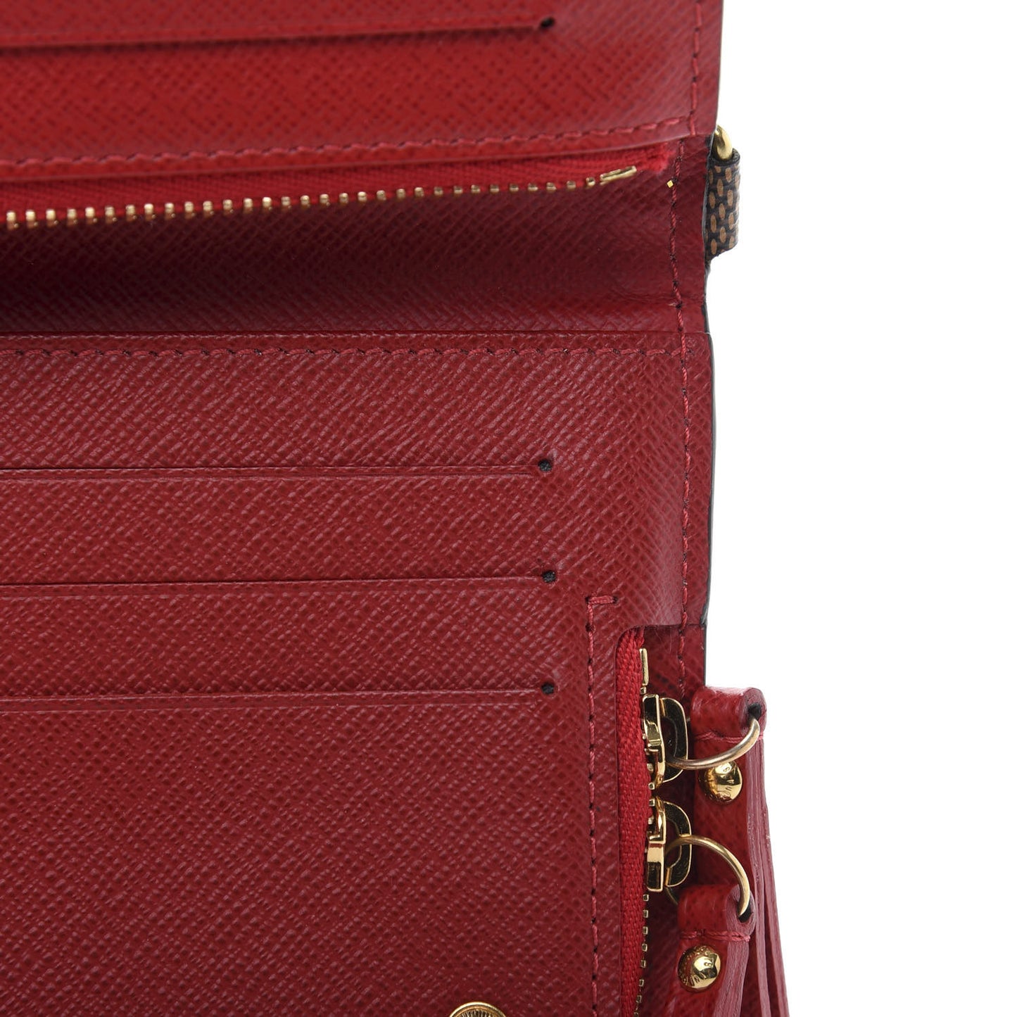 Damier Ebene Insolite Wallet Red