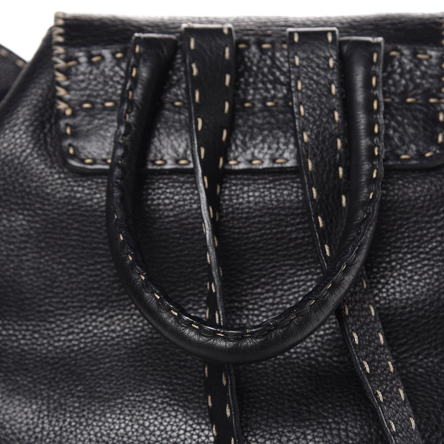 Calfskin Romano Selleria Backpack Black