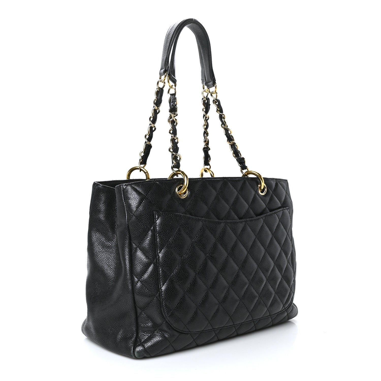 Chanel Caviar Quilted Grand Shopping Tote GST Black 3 of 18