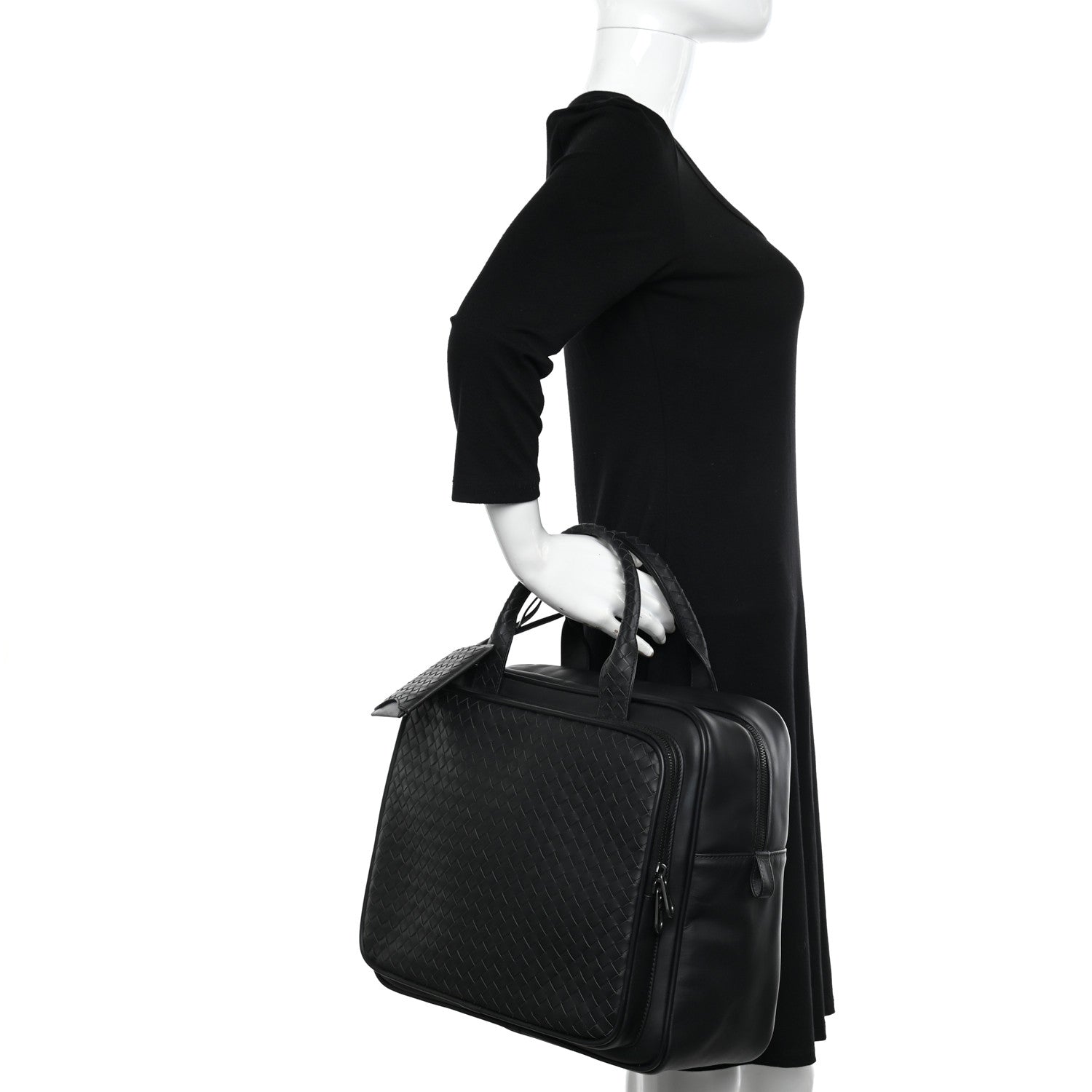 Bottega Veneta Intrecciato VN Travel Bag Nero Black 2 of 11