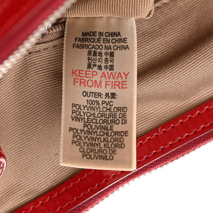 Burberry Patent Nova Check Medium Melbury Tote Red 8 of 16