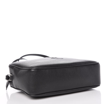 Saint Laurent Lambskin Monogram Small Lou Camera Bag Black 4 of 9