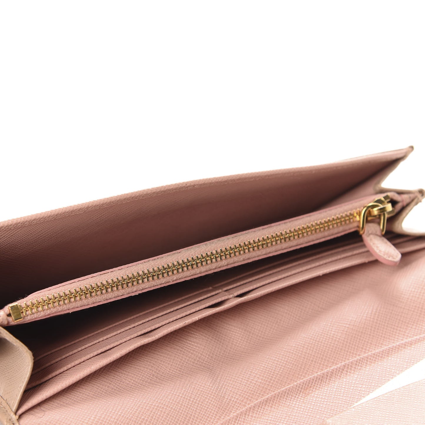 Saffiano Metal Continental Flap Wallet Cammeo