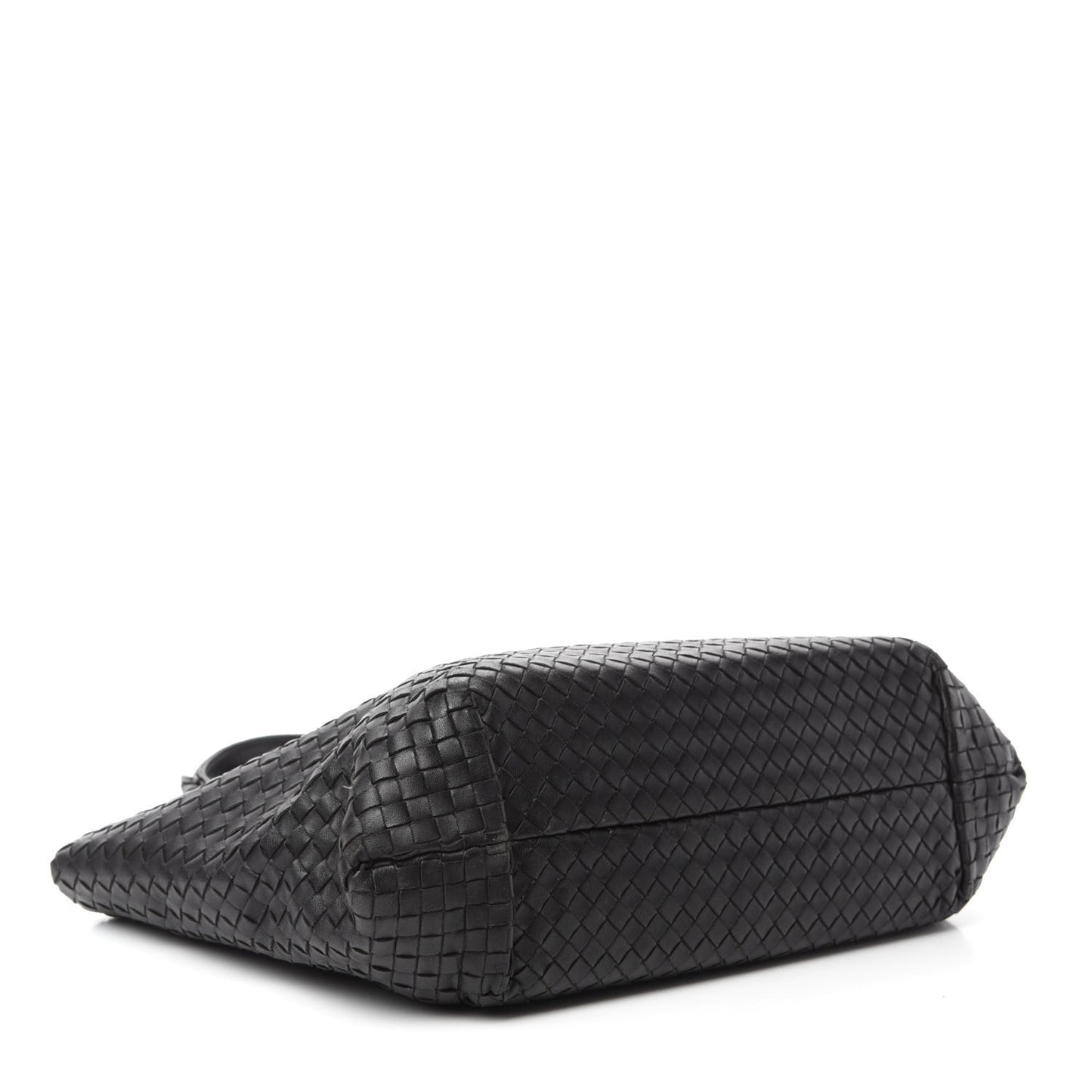 Nappa Intrecciato Large Capri Tote Black