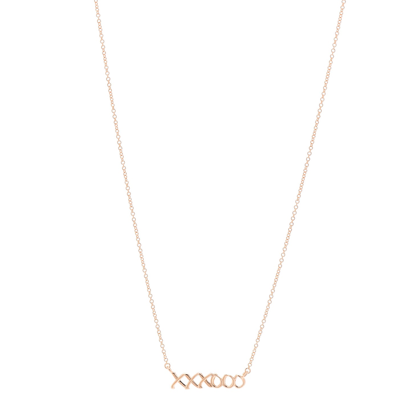 18K Rose Gold Paloma's Graffiti Love and Kisses Pendant Necklace