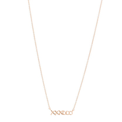 Tiffany 18K Rose Gold Paloma's Graffiti Love and Kisses Pendant Necklace 1 of 6