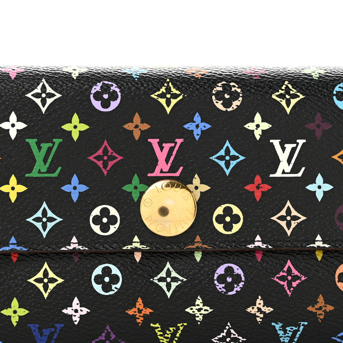 Monogram Multicolor Sarah Wallet Black Grenade
