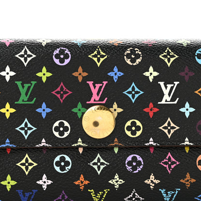 Louis Vuitton Monogram Multicolor Sarah Wallet Black Grenade 9 of 9