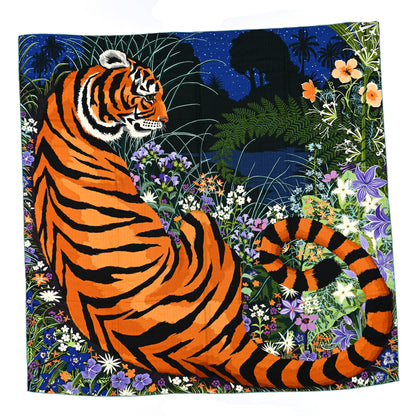 Hermes Cashmere Silk Tyger Tyger Shawl 140 1 of 5