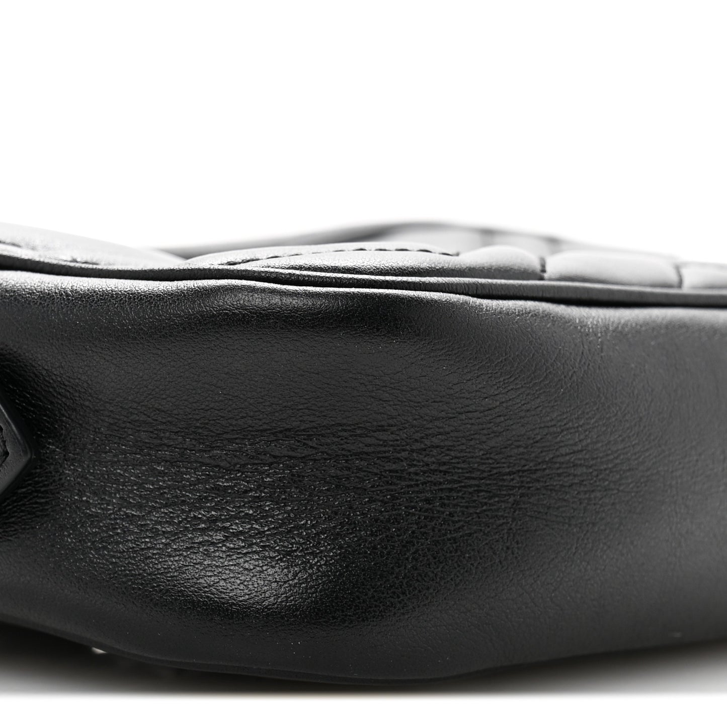 Calfskin Matelasse Mini GG Marmont Chain Shoulder Bag Black