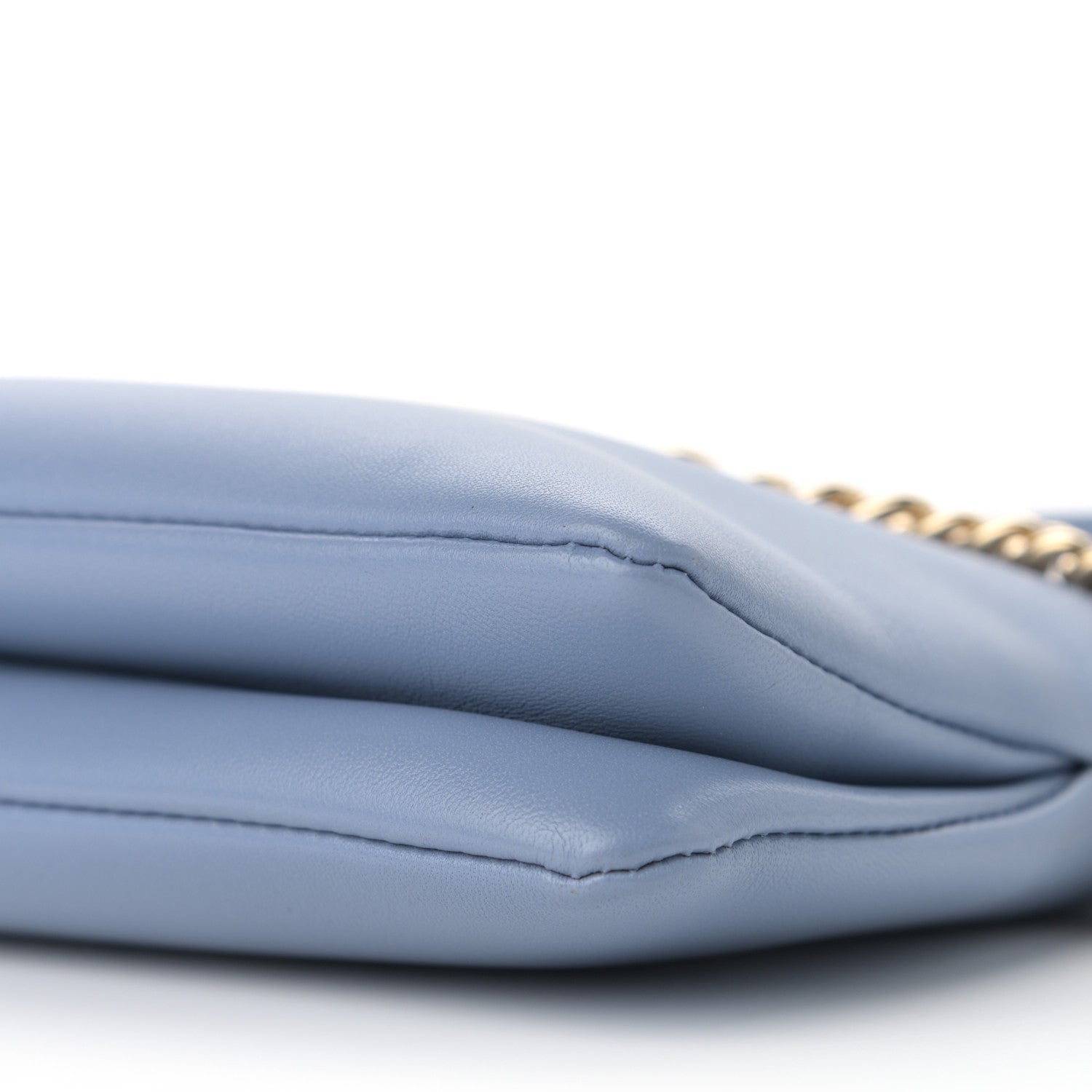 Chloe Supple Lambskin Small Faye Soft Zippered Shoulder Bag Gentle Blue 10 of 11