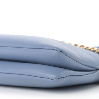 Chloe Supple Lambskin Small Faye Soft Zippered Shoulder Bag Gentle Blue 10 of 11
