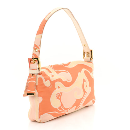 Fendi Satin Swirl Print Baguette Multicolor 3 of 13