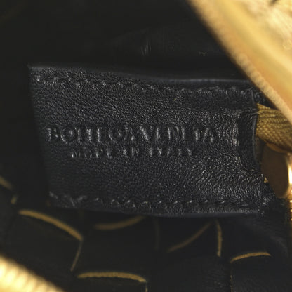 Bottega Veneta Metallic Calfskin Intrecciato Mini Loop Camera Bag Gold 6 of 9