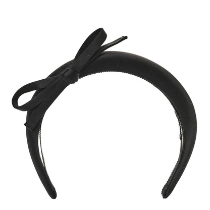 Prada Satin Bow Headband Black 1 of 5