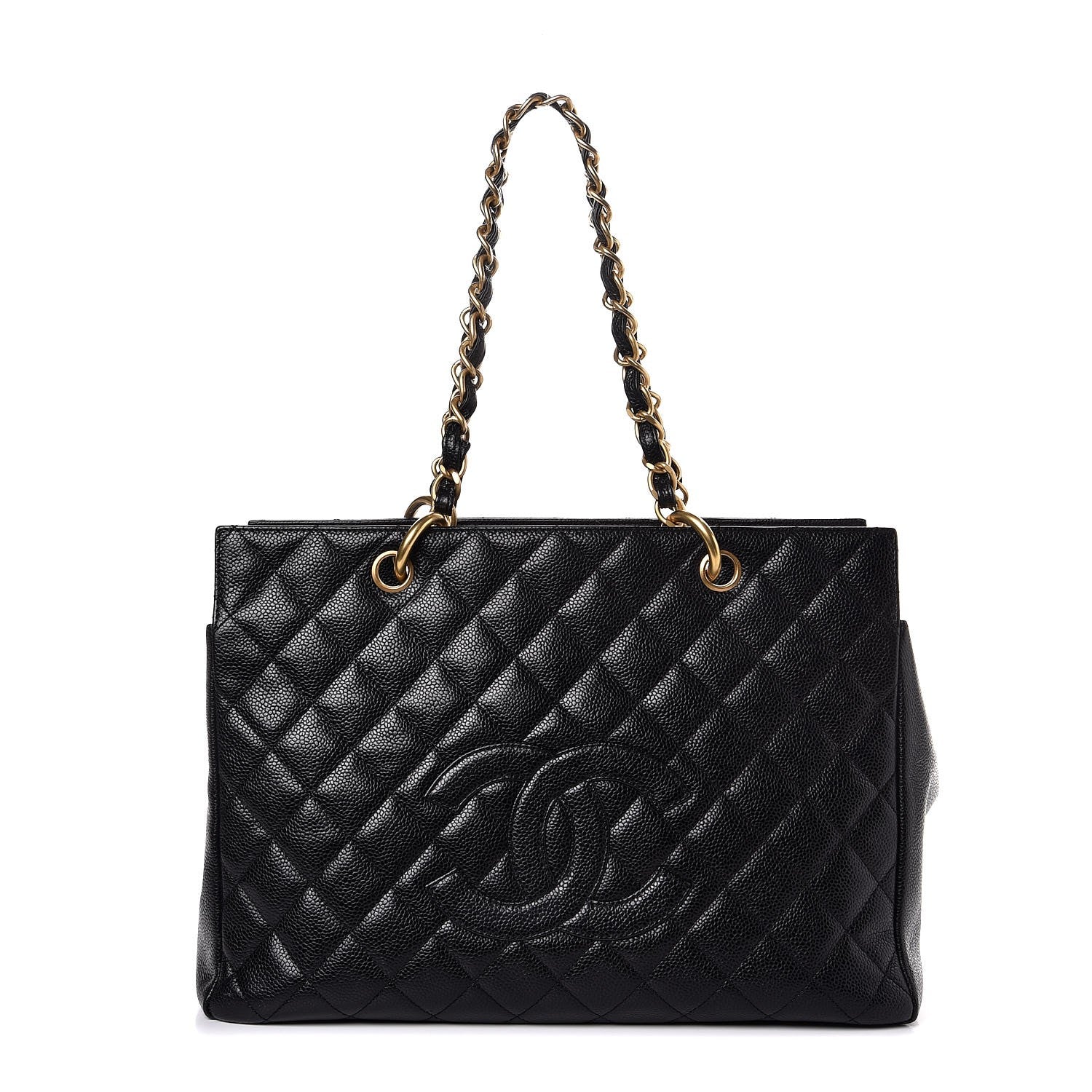 Chanel Caviar Quilted Grand Shopping Tote GST Black 1 of 8