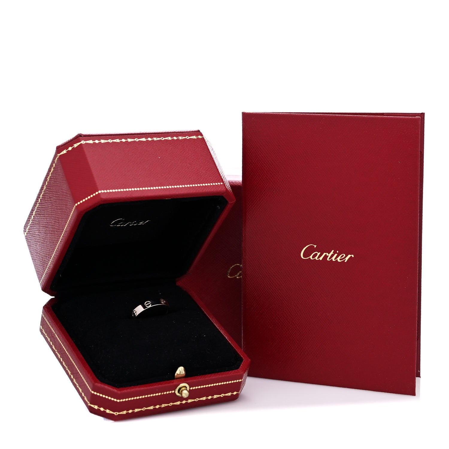 Cartier 18K White Gold 3.5mm LOVE Wedding Band Ring 53 6.25 6 of 6