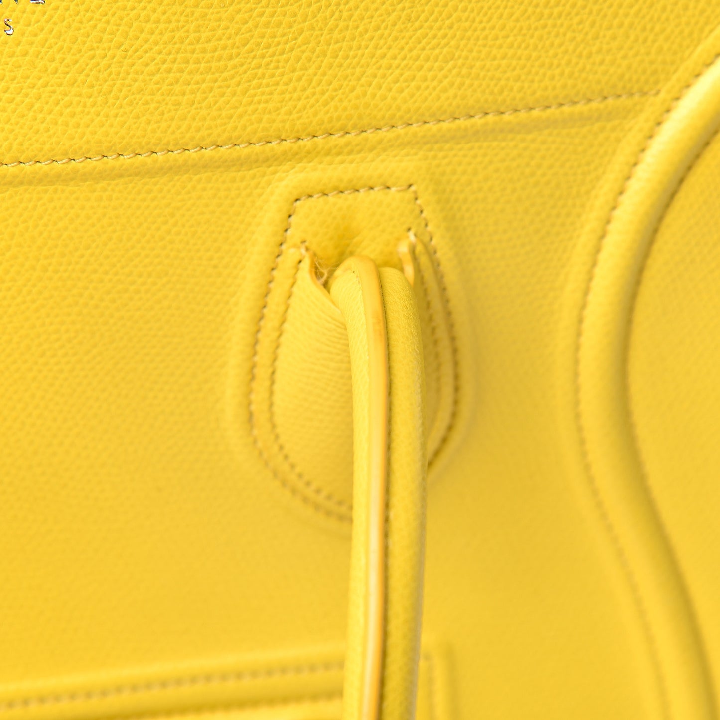 Grained Calfskin Medium Phantom Luggage Yellow