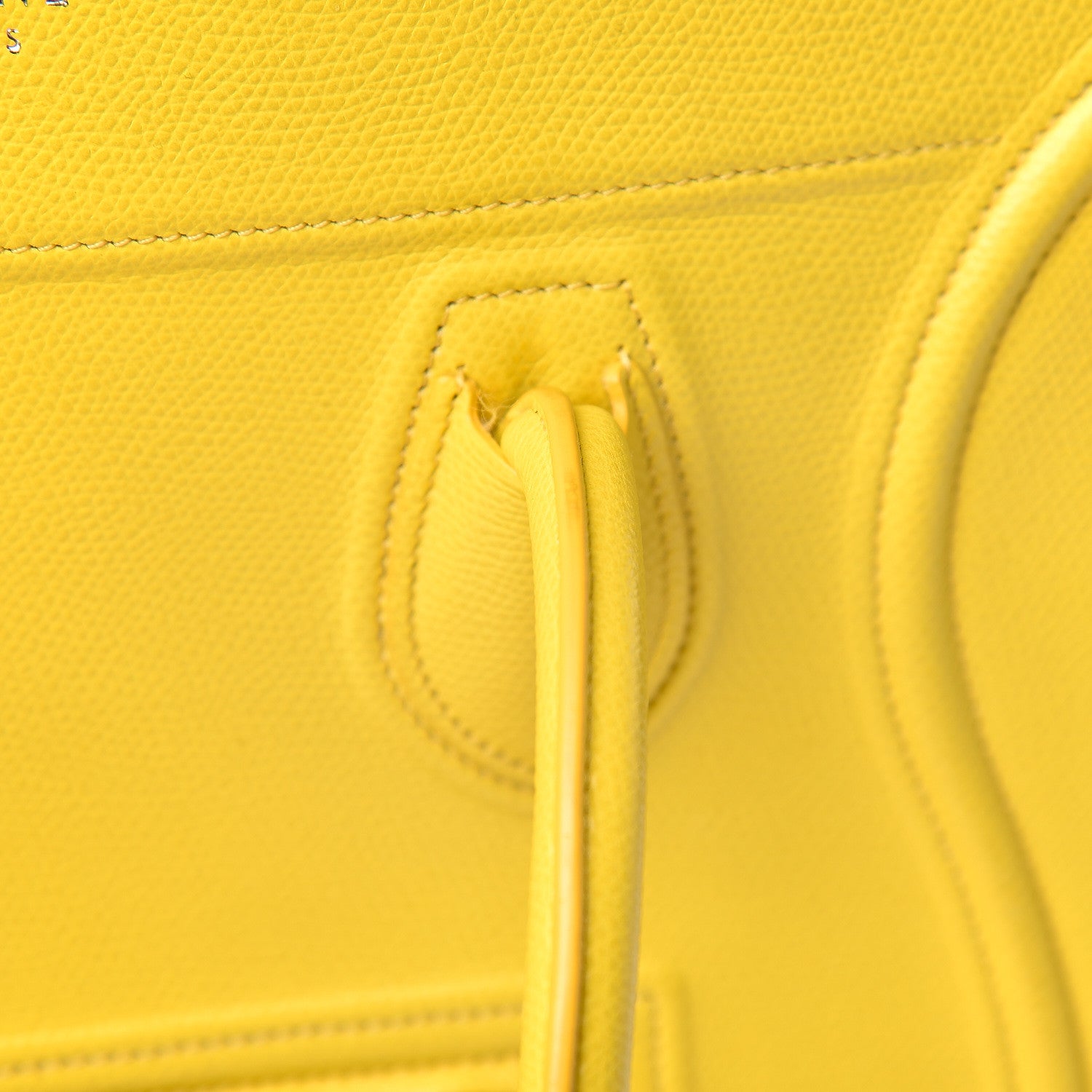 Celine Grained Calfskin Medium Phantom Luggage Yellow 18 of 28
