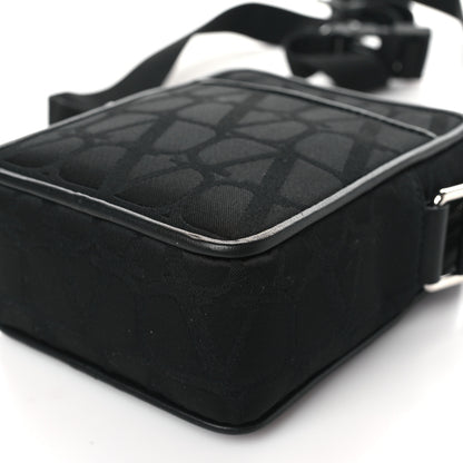 Valentino Garavani Toile Iconographe Calfskin Vlogo Small Mens VLogo Crossbody Black 9 of 9