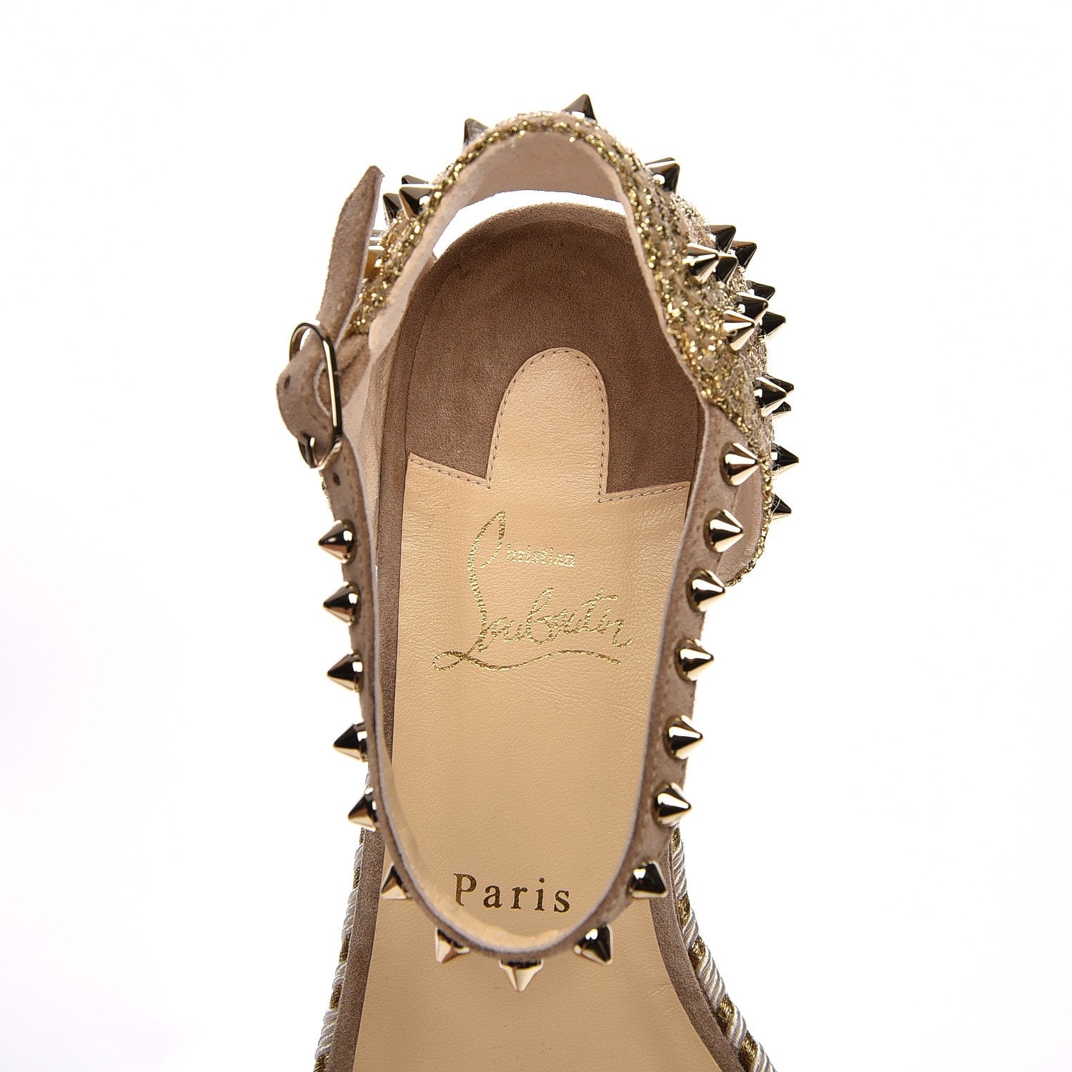 Christian Louboutin Veau Velours Madmonica 60 Platform Sandals 41 Version Cappuccino 6 of 9
