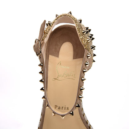Christian Louboutin Veau Velours Madmonica 60 Platform Sandals 41 Version Cappuccino 6 of 9