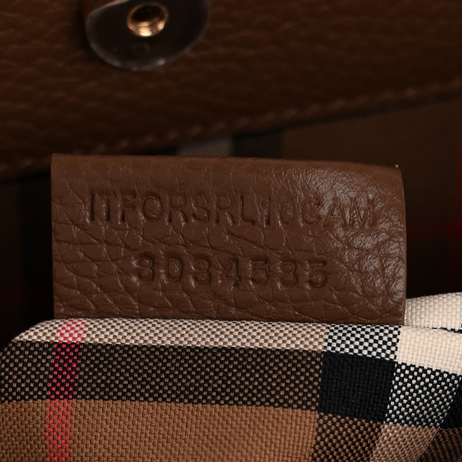 Burberry Calfskin Medium Bucket Bag Earth 7 of 11