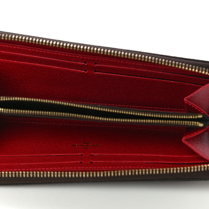 Louis Vuitton Damier Ebene Clemence Wallet Cherry 5 of 11