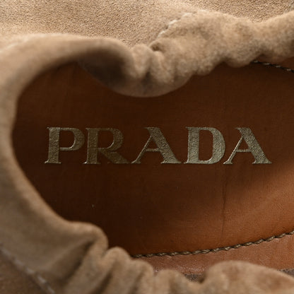 Prada Suede Flats 40.5 Ecru 7 of 12