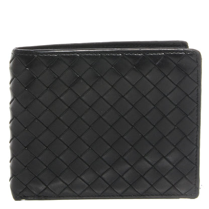 Bottega Veneta Intrecciato VN Mens Bi-Fold Wallet Nero Black 1 of 8