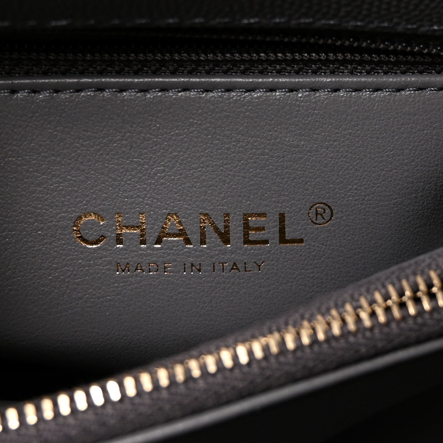 Chanel Caviar Quilted Small Coco Handle Flap Dark Grey 6 of 10