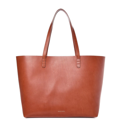 Mansur Gavriel Calfskin Small Shopping Tote Brandy 1 of 8